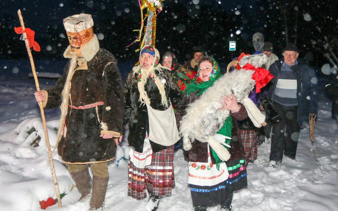 Обряд «Щедрец» в деревне Осово Солигорского района